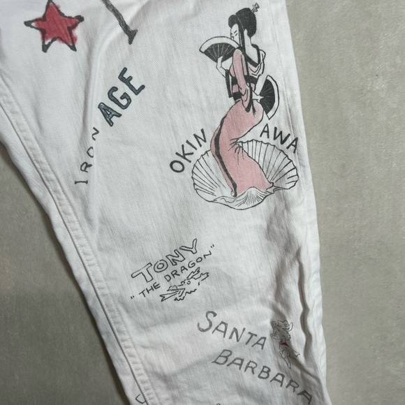Deadstock NWT Polo Ralph Lauren 32W GI Pant Limited Run Army Pinup Graphic Print - Picture 7 of 16